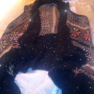 2x hi/lo open bling Cardigan